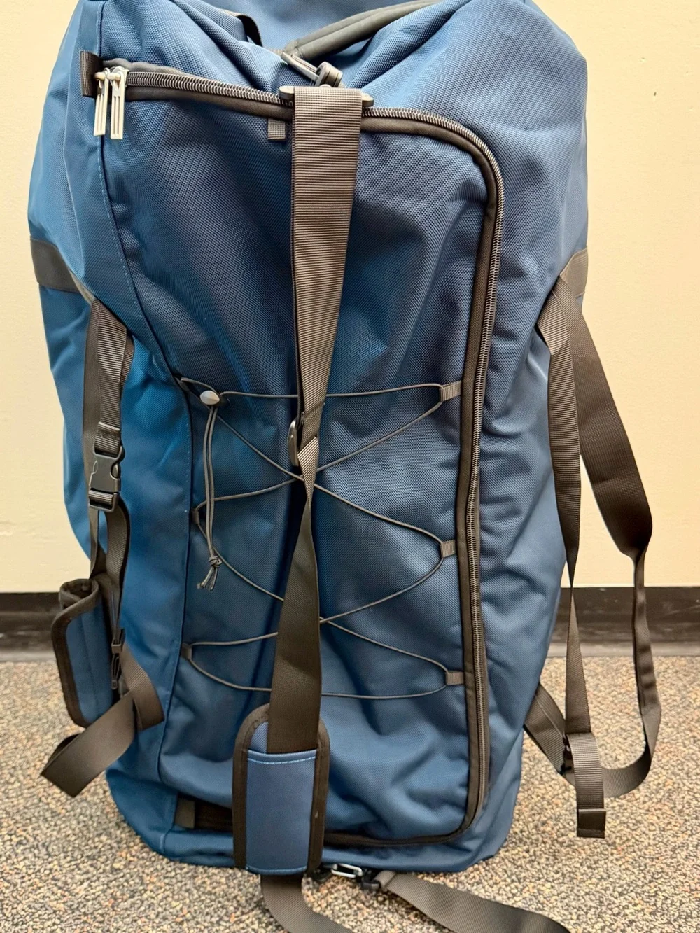 Canvas Rolling Duffel Bag - Navy
